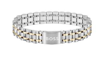 Hugo Boss Elegantný oceľový bicolor náramok pre mužov Owan 1580647