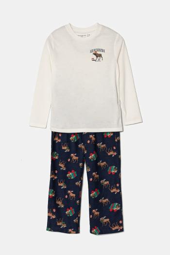 Pyžamo Abercrombie & Fitch béžová farba, vzorované, KI213-4021