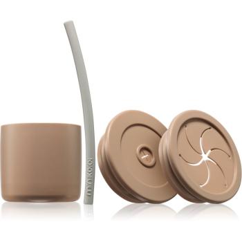 Minikoioi Sip+Snack Set jedálenská sada pre deti Bubble Beige / Powder Grey 1 ks