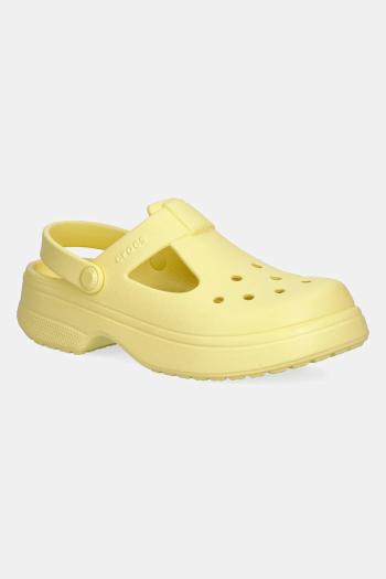 Sandále Crocs CLASSIC MARY JANE CLOG KIDS žltá farba, 210615