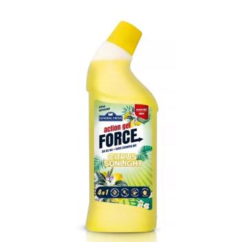 Wc tisztító gél 1 liter action gel force citrus