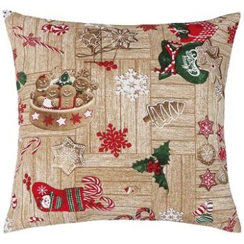 Bellatex s.r.o. - Obliečka Vianoce 45×45 cm 55/120 perníkové Vianoce (7980)