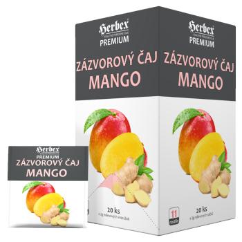 HERBEX Zázvorový čaj mango 20 sáčkov