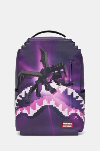 Ruksak Sprayground x Minecraft fialová farba, veľký, vzorovaný, 910B6426NSZ