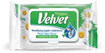 Nedves wc papír VELVET Camomile & Aloe Vera (48 db)