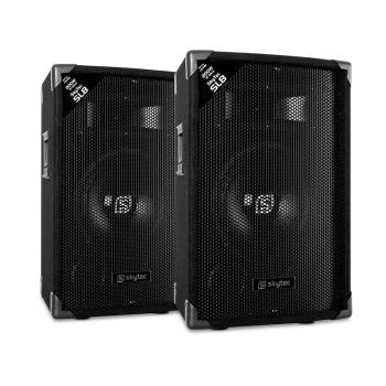 Skytec SL8, pár pasívnych reproduktorov, 8" woofer, 200 W max./400 W vrcholový výkon, 2-pásmový basreflex, Piezohorn