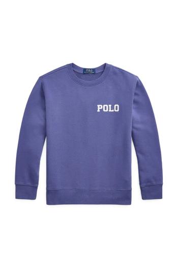 Mikina Polo Ralph Lauren tmavomodrá farba, s potlačou, 323971314001