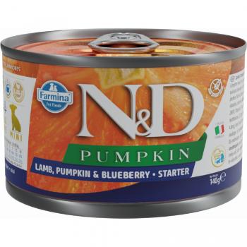 Konzerva N&D Pumpkin Starter Puppy Lamb & Blueberry 140g