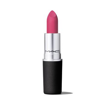 MAC Cosmetics Matná vyživujúci rúž Powder Kiss ( Lips tick ) 3 g Velvet Punch