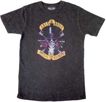 Guns N' Roses Tričko Appetite Washed Unisex Dip-Dye on Black L