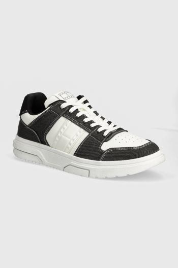 Tenisky Tommy Jeans THE BROOKLYN MIX MATERIAL čierna farba, EM0EM01428