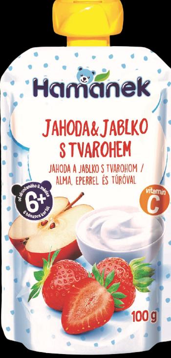 HAMÁNEK Jahoda a jablko s tvarohom 100 g