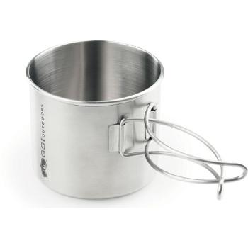 GSI Outdoors GLACIER STAINLESS BOTTLE CUP/POT Rozsdamentes acélbögre, ezüst, méret