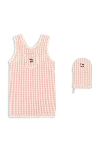 Detská zástera Konges Sløjd KIDS FRILL APRON SET KS102011