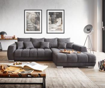 Pohovka Nabor 300x230 cm Černá Pravá včetně elektrické výsuvné funkce