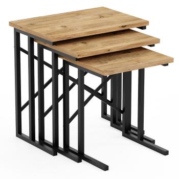 Odkladací stolík Brown Cross, 3 ks