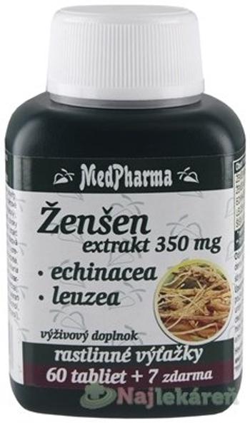 MedPharma ŽENŠEN 350 mg + Echinacea + Leuzea 60+7 tabliet