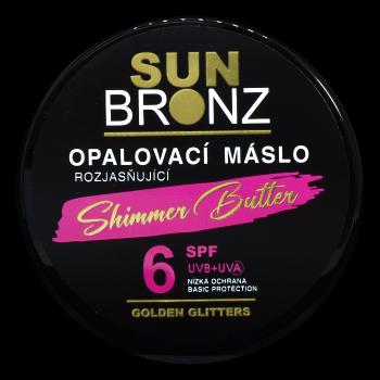 VIVACO Sun Bronz Opaľovacie maslo s rozjasňujúcimi glitrami SPF6, 100 ml