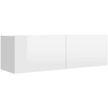 SHUMEE biely s vysokým leskom 100 × 30 × 30 cm (801487)