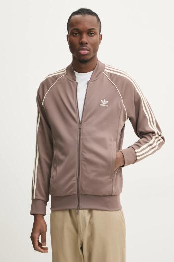 Mikina adidas Originals SST TT pánska, béžová farba, vzorovaná, JP2519