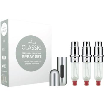 Travalo Classic HD - plnitelný flakon 3 x 5 ml (stříbrný)