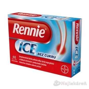 Rennie ICE bez cukru 24 + 24 žuvacích tabliet