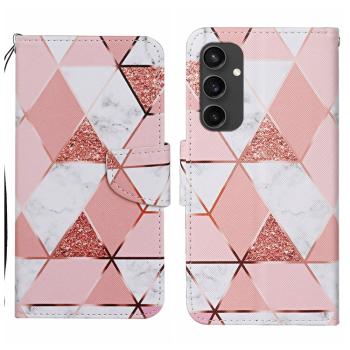 ART Peňaženkový kryt pre Samsung Galaxy S24 FE 5G PINK MARBLE