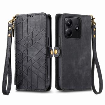 GEOM Peňaženkové puzdro pre Xiaomi Redmi Note 14 5G čierne