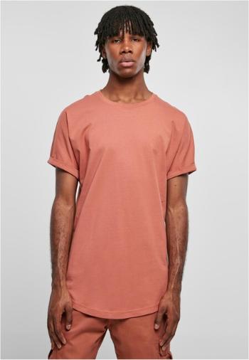 Urban Classics Long Shaped Turnup Tee terracotta