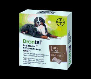 DRONTAL Dog Flavour XL 175 mg tablety 2 ks