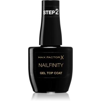 Max Factor Nailfinity Gel Top Coat gélový vrchný lak na nechty odtieň 100 The Finale 12 ml