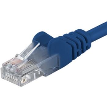 PremiumCord Patch kábel UTP RJ45-RJ45 CAT6 7m modrá