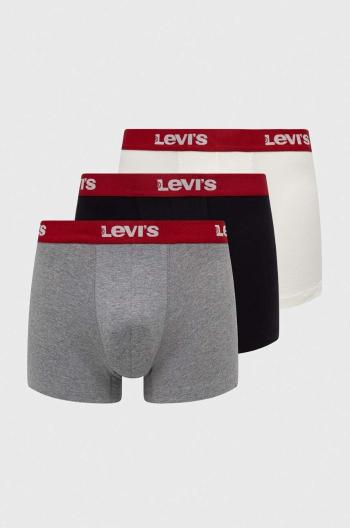 Boxerky Levi's 3-pak pánske, čierna farba