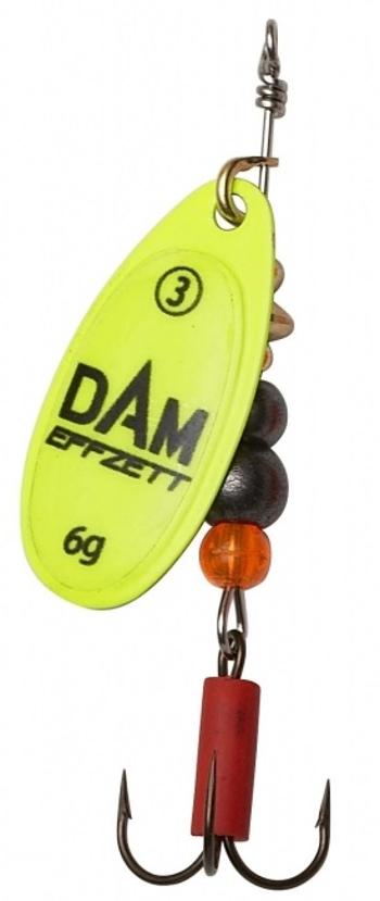 Dam blyskač effzett fluo spinner yellow - veľkosť 4 10 g