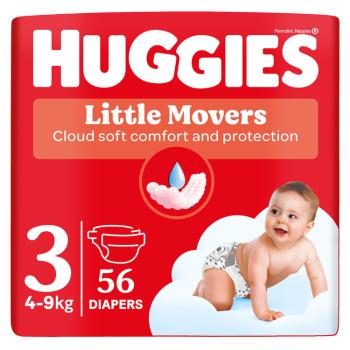 HUGGIES® Plienky jednorazové Little Movers 3 (4-9 kg) 56 ks