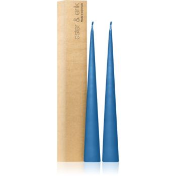 ester & erik cone candles moon blue (no. 37) dekoratívna sviečka 2x37 cm