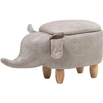 Svetlosivá BELIANI slon ELEPHANT (beliani_121602)