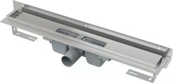 Alcadrain Podlahový žľab s okrajom pre perforovaný rošt as nastaviteľným golierom k stene APZ4-750 APZ4-750