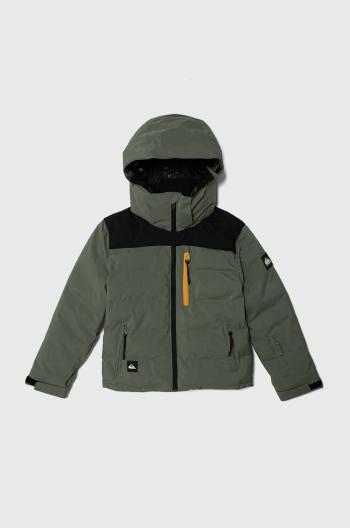 Detská bunda Quiksilver THE EDGE SNJT zelená farba
