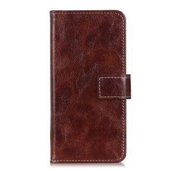 RETRO Peňaženkový obal Xiaomi Redmi Note 14 hnedý