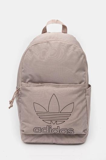 Ruksak adidas Originals Adicolor béžová farba, veľký, s potlačou, IX7502