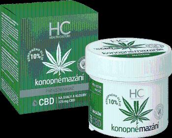 HEALTH CULTURE Konopné mazanie 10% s CBD krém 125 ml