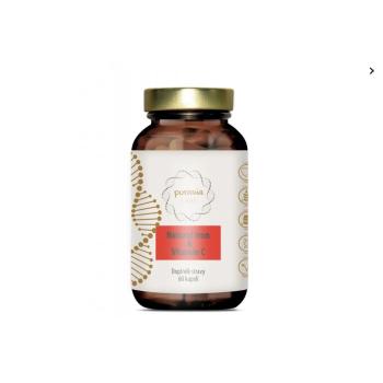 PURAVIA LABS Prírodné železo s vitamínom C (bio acerola) 60 kapsúl