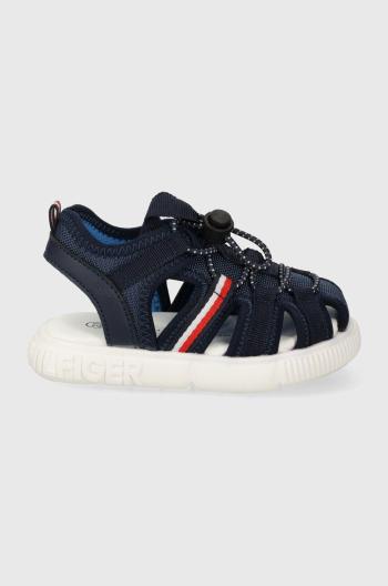Detské sandále Tommy Hilfiger tmavomodrá farba