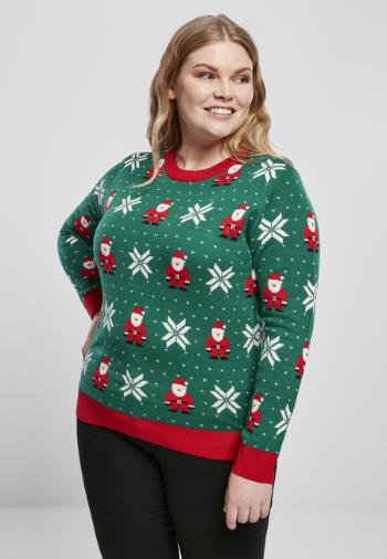 Urban Classics Ladies Santa Christmas Sweater x-masgreen - XXL