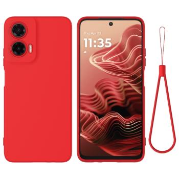 RUBBER Ochranný kryt pre Motorola Moto G35 5G červený