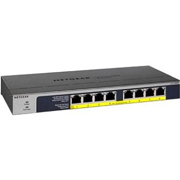 NETGEAR, 8PT POE/POE + GIGABIT UNMANAGED SWCH (GS108PP-100EUS)