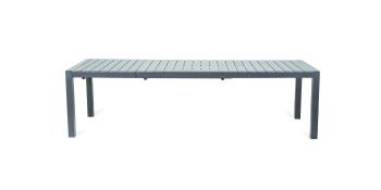 Elvisia Rozkladací hliníkový záhradný stôl VIVERE | antracit 100 x 200-275 cm