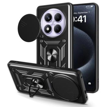 RING CAMERA Kryt s držiakom pre Xiaomi Redmi Note 14 Pro čierny