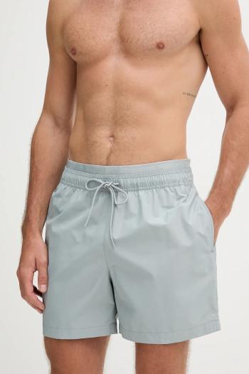 Plavkové šortky Calvin Klein šedá farba, LV00N61115